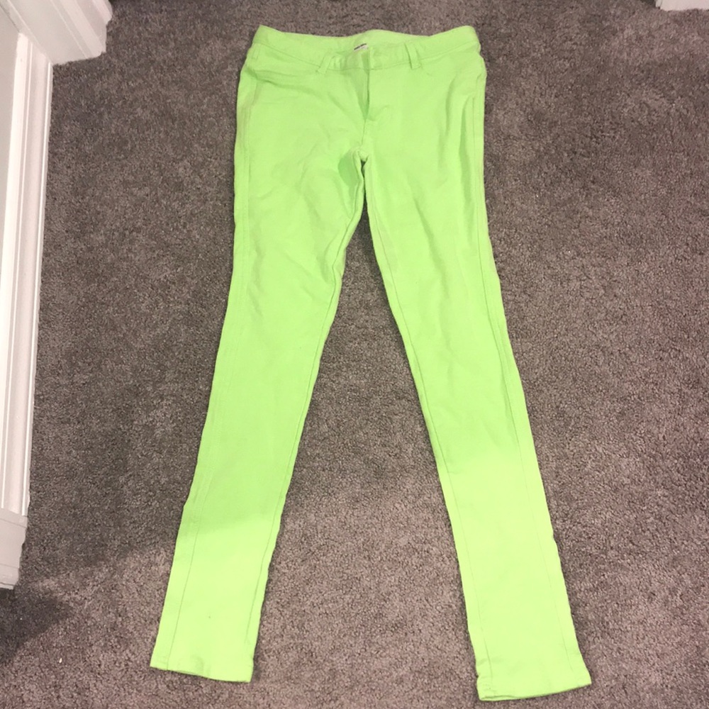 Green stretch Pants